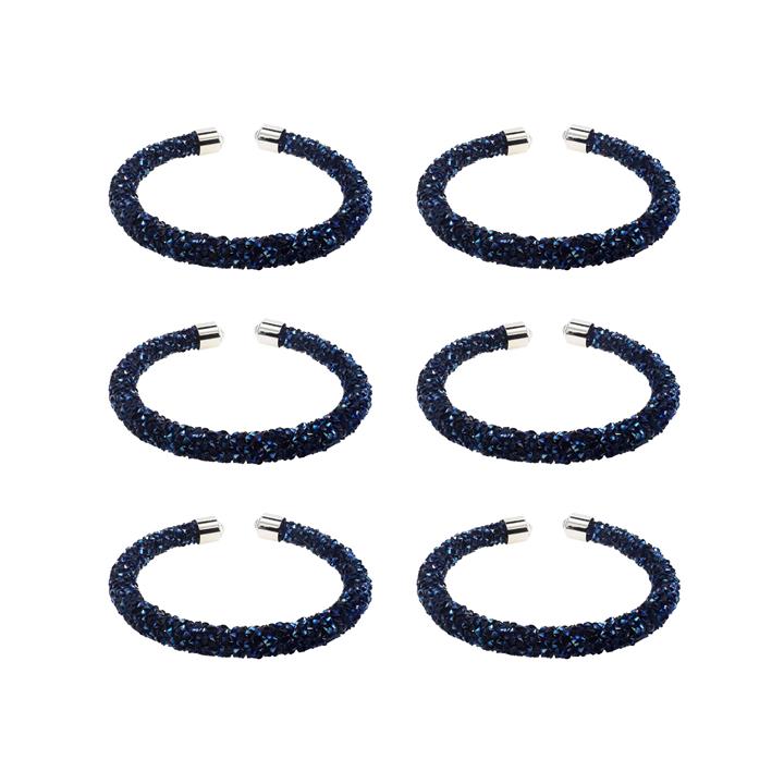 دستبند دخترانه مدل سوارسکی طرح شیک بسته 6 عددی